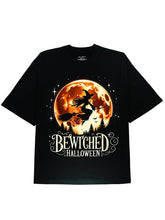 Bewitched Halloween Soft Cotton Black T-shirt With Horror Graphic - DIAI
