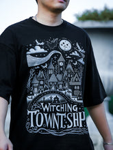 Breathable DTG printed Graphic Witching Town T-shirt - DIAI