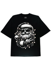 Christmas themed Graphic Black Tee with Soft Cotton - DIAI
