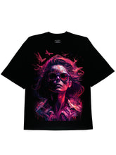 Comfy Cotton DTG Print Cyberpunk Girl Graphic Tee Shirt - DIAI