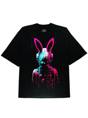 DIAI-Comfortable and Breathable Cybergirl Soft Cotton Tee - DIAI