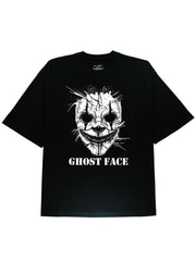 DIAI-Ghost Face Graphic Black Tee - DIAI