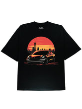 DIAI-Rev Up Your Wardrobe with Sports Car in Sunset Graphic Tee Shirts
