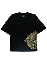 DIAI-Unleash the mystical allure of the dragon with this enchanting black cotton tee - DIAI