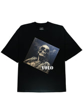 Embrace Streetwear with Our Yolo Slogen and Skeleton Black Tee - 100% Cotton - DIAI