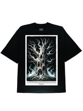 Embrace The Mystical Vibes with Our Spirit Tree Graphic Black Tee - DIAI