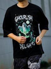 Ghoulish Delight Halloween Graphic Tee for Spooky with DTG Printing - DIAI