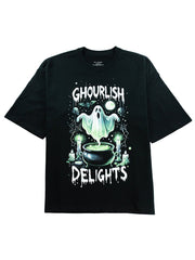 Ghoulish Delight Halloween Graphic Tee for Spooky with DTG Printing - DIAI