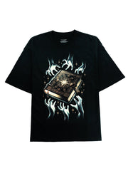 Horroric Hands to a Book for Spooky Night Graphic Tee - DIAI