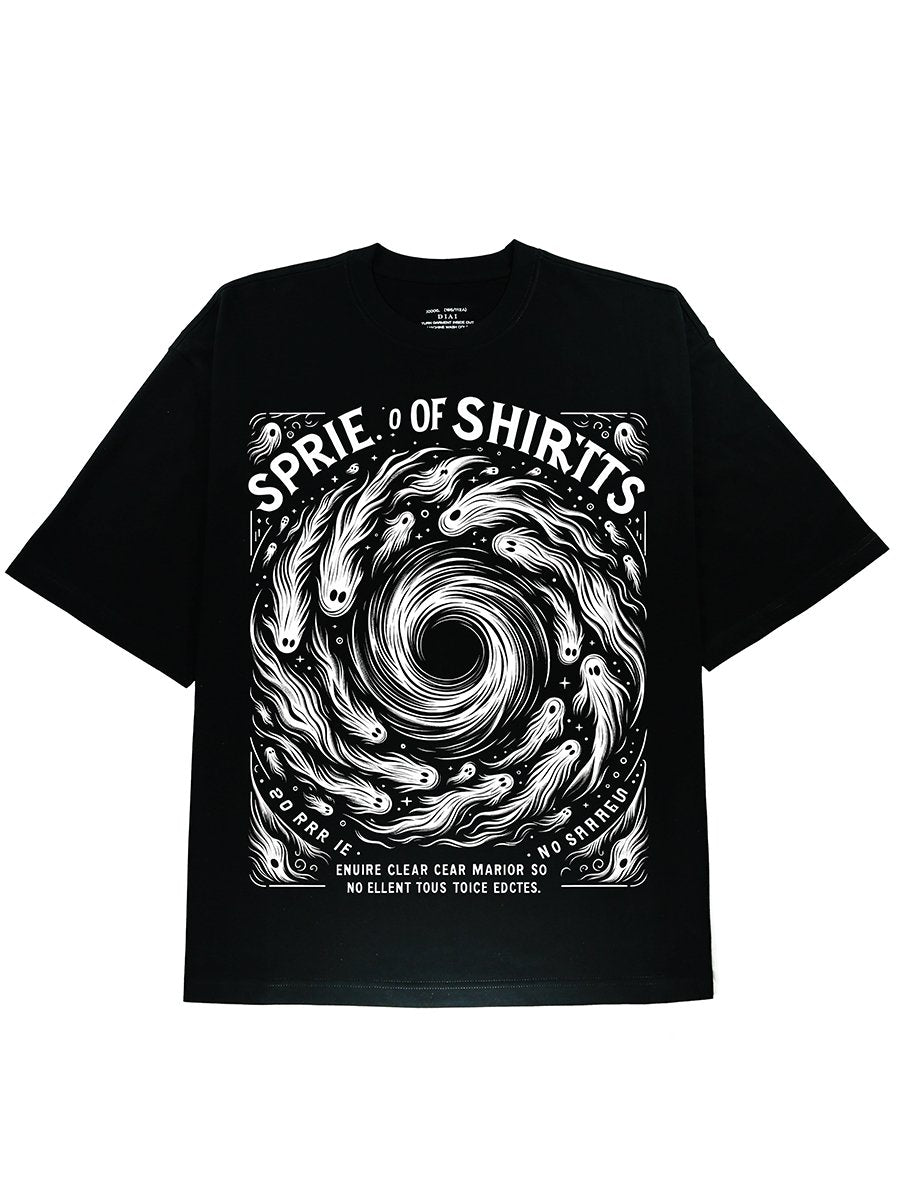 Horroric Spirits Storm Graphic Black Tee - DIAI