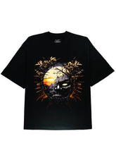 Samurai Inspired Bushido Soldier Print 100% Cotton Soft and Breathable Men's Graphic Black Tee Shirt - DIAI