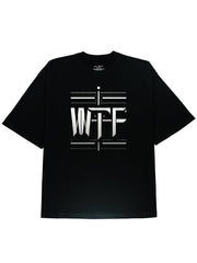 Slogen WTF Graphic T-Shirt in Breathable 100% Cotton Black Tee - DIAI