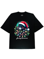Spread Joy this Christmas with a Cute Bunny Tee - A Festive Must-Have for All Ages! - DIAI
