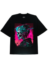 Stylish and Comfortable Skeleton Graphic Black Cotton Tee Shirt - DIAI