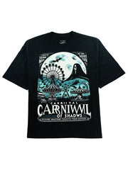 The Carnival of shadows Printed Graphic Tee for Spooky Night - DIAI