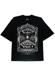 The Mirror Graphic Black Tee Shirt for Horror Night - DIAI