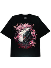 Trendy Samurai Flower Armour Graphic Tee Shirt with Soft Cotton Fabric - DIAI